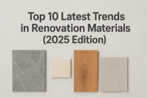 Top 10 Latest Trends in Renovation Materials (2025)